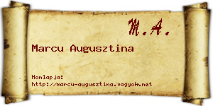 Marcu Augusztina névjegykártya